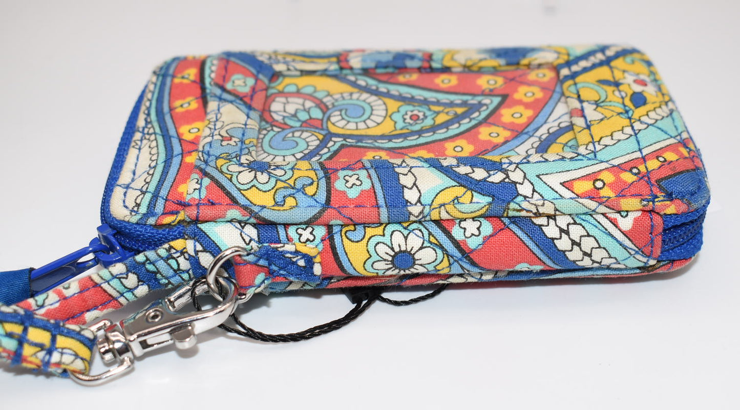 Vera Bradley "All in One" Wristlet in "Marina Paisley" Pattern