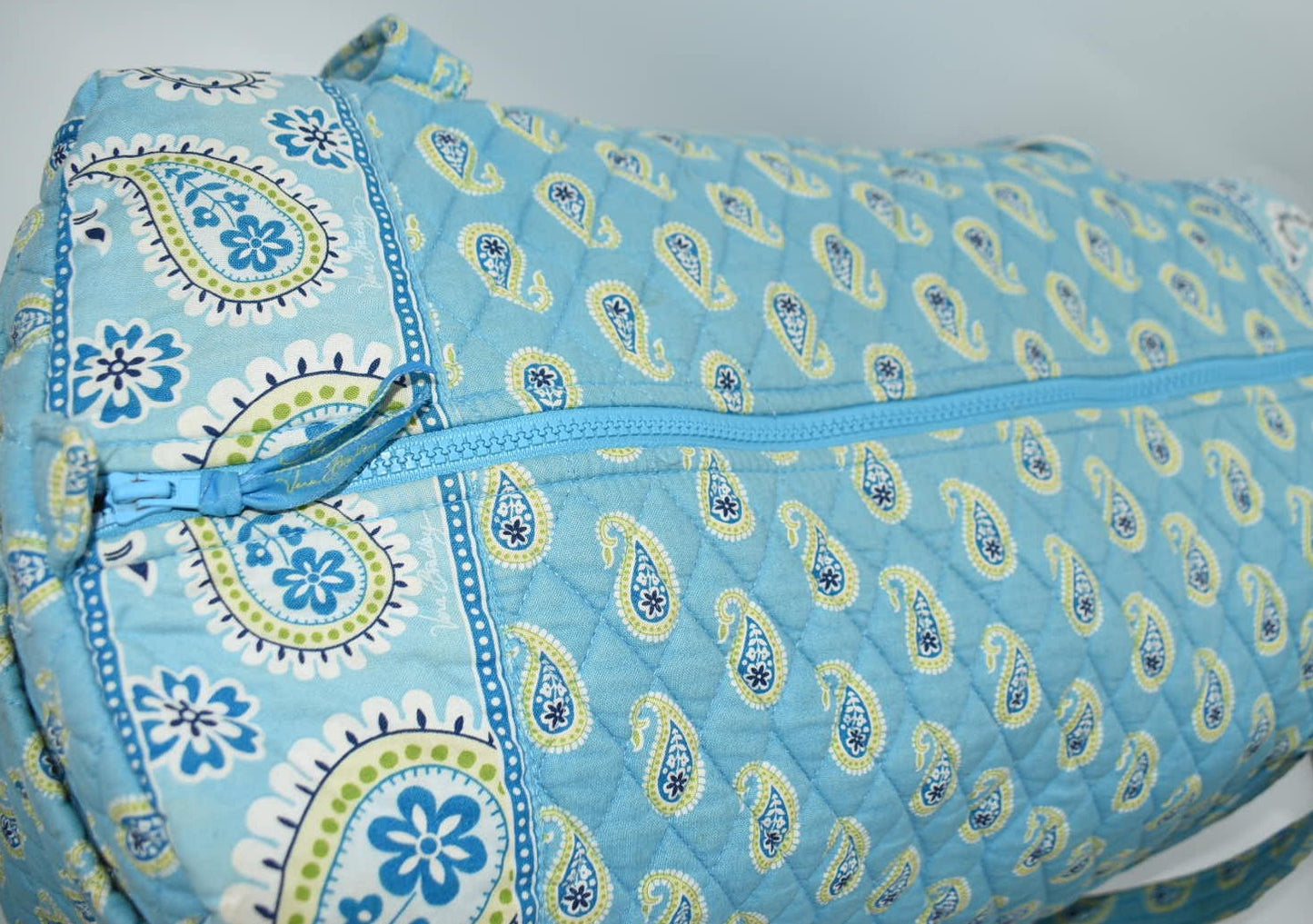 Vera Bradley Large Duffel Bag in "Bermuda Blue" Pattern