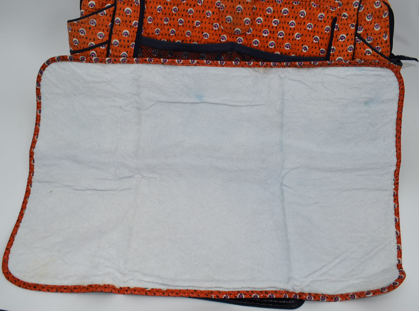 Vera Bradley Make-a-Change Diaper Bag in "Rio: Rosie Orange" Pattern
