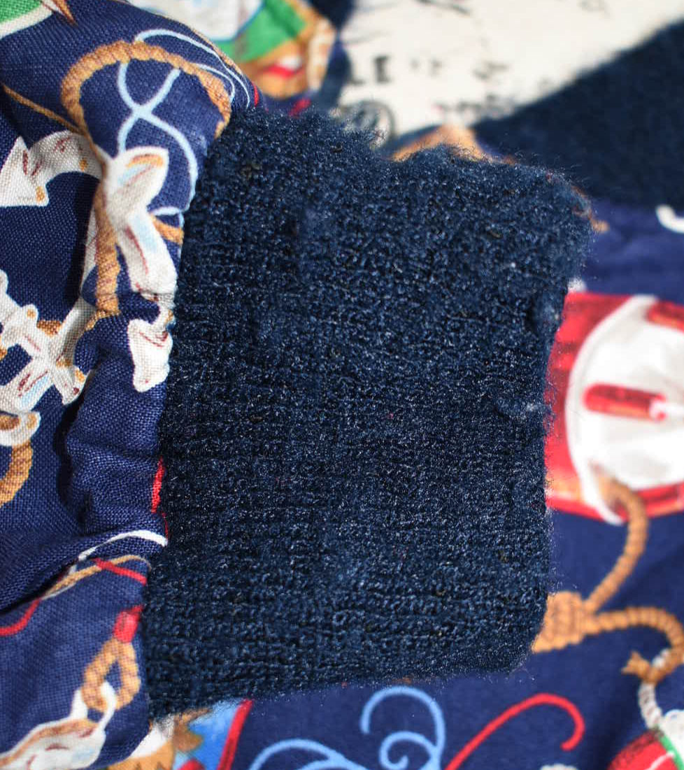 Vintage Vera Bradley Medium Reversible Zip Sports Jacket in "Regatta - 1994" Pattern