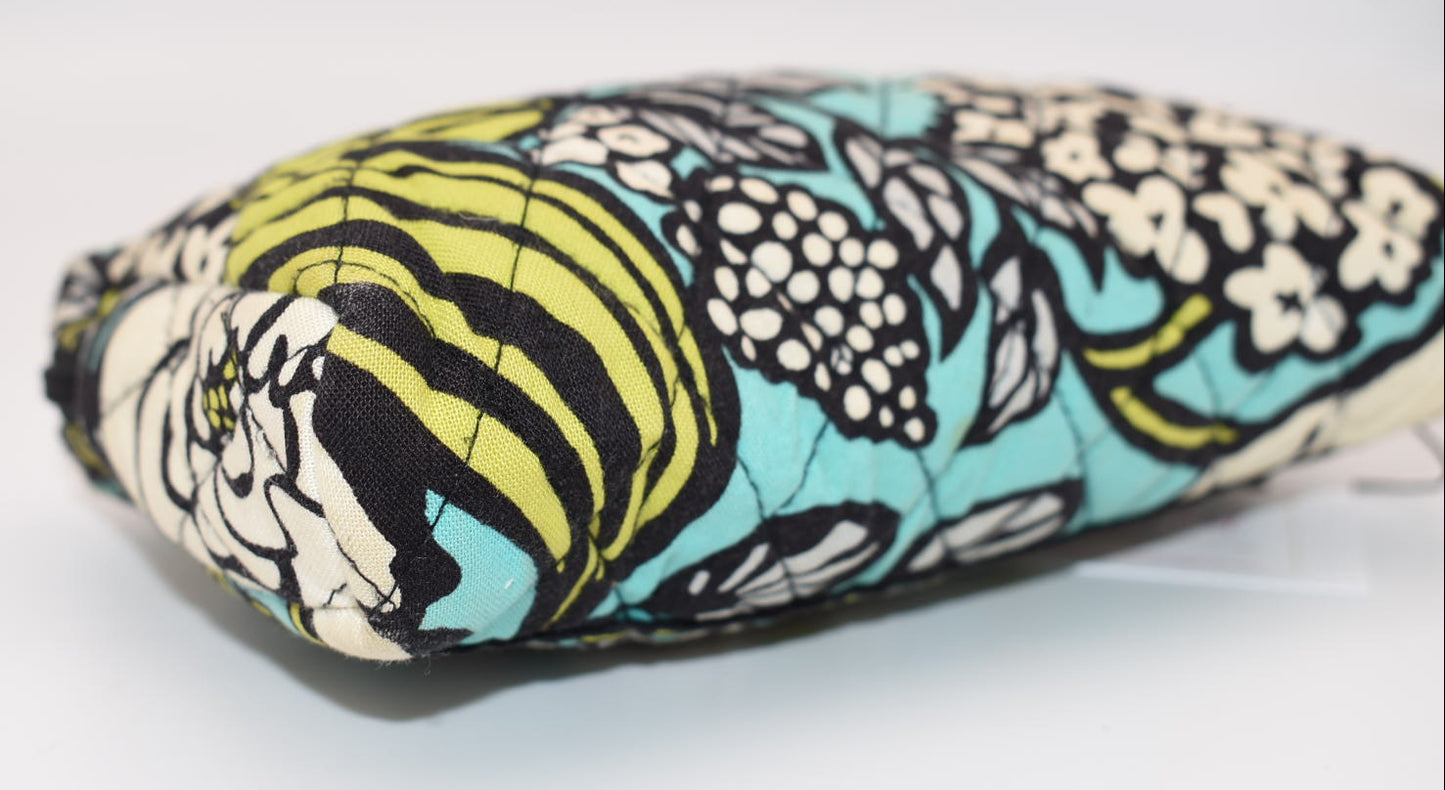 Vera Bradley Medium Cosmetic Bag in "Slate Blooms" Pattern