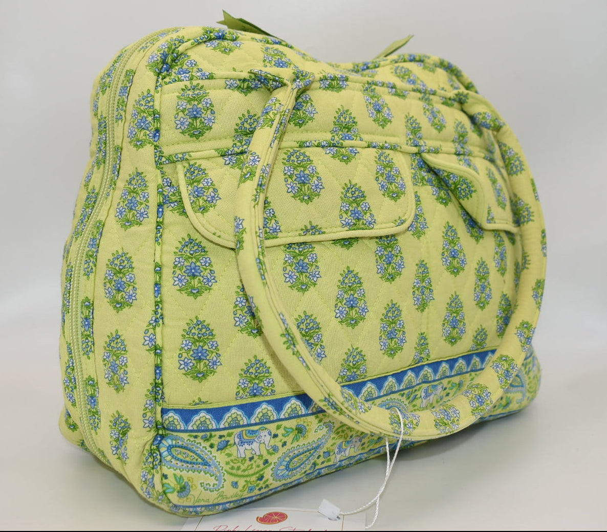 Vera Bradley Bowler Satchel Bag in "Citrus" Pattern