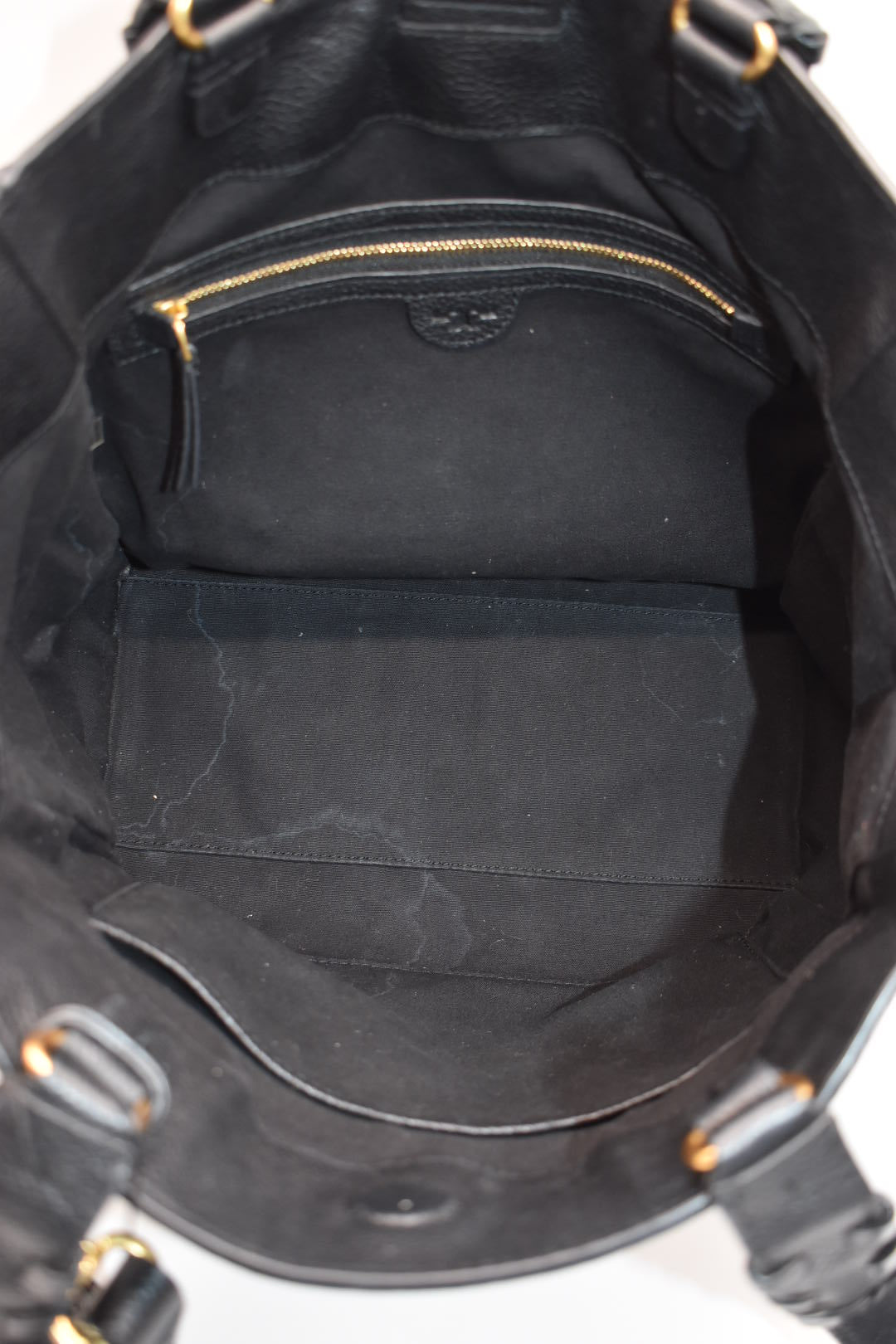 Tory Burch Brooke Tote Bag in Black Leather