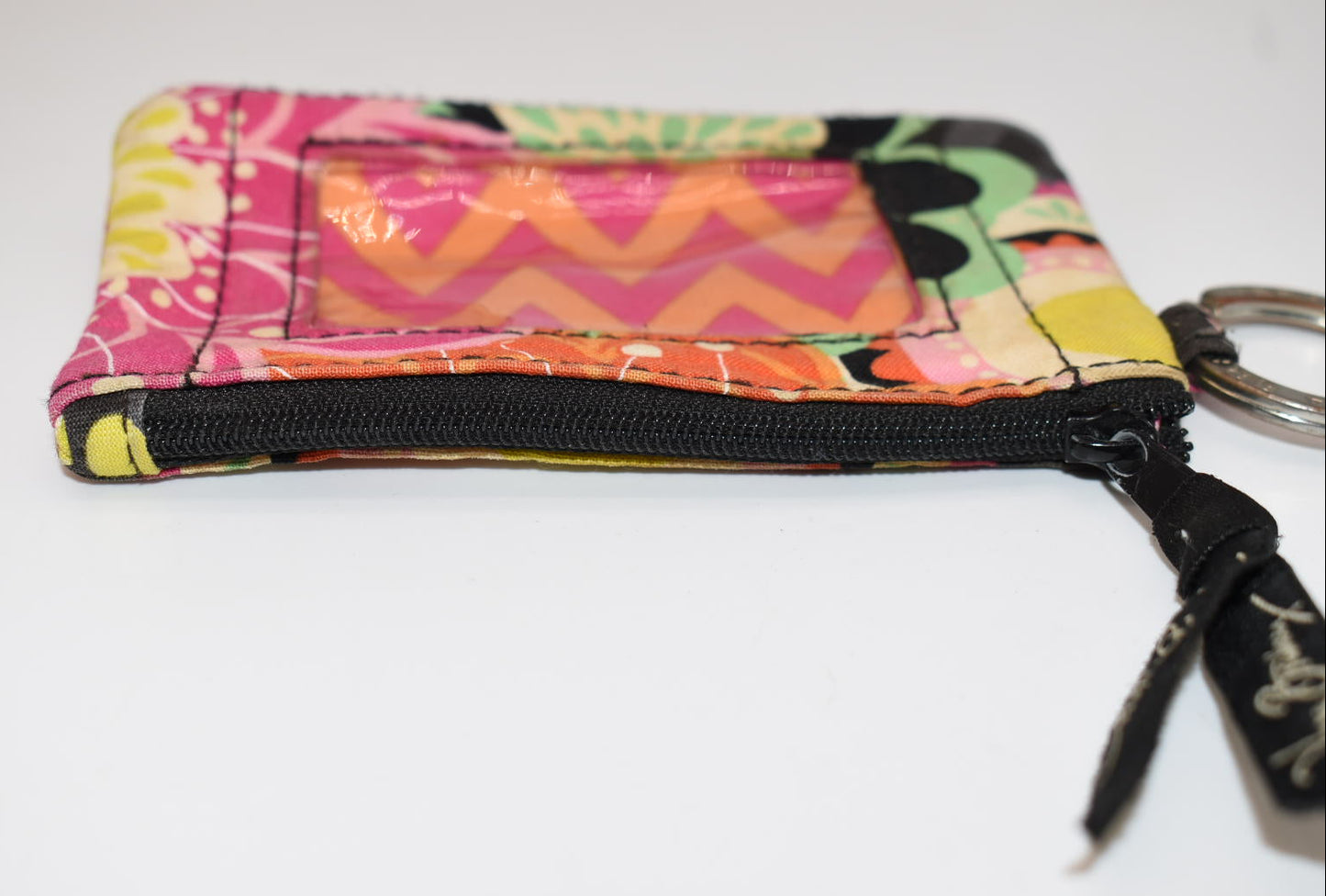 Vera Bradley Zip ID Case in "Ziggy Zinnia" Pattern