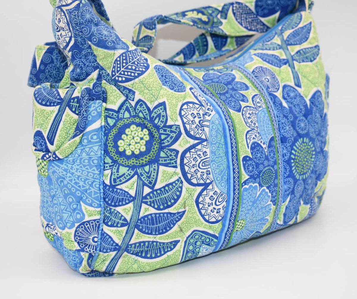Vera Bradley On-The-Go Convertible Shoulder Bag in "Doodle Daisy" Pattern