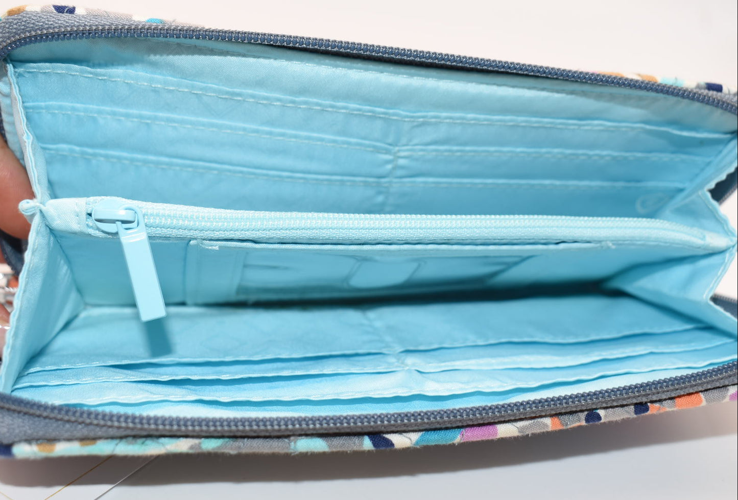 Vera Bradley RFID Accordion Wallet in "Sunny Medallion" Pattern