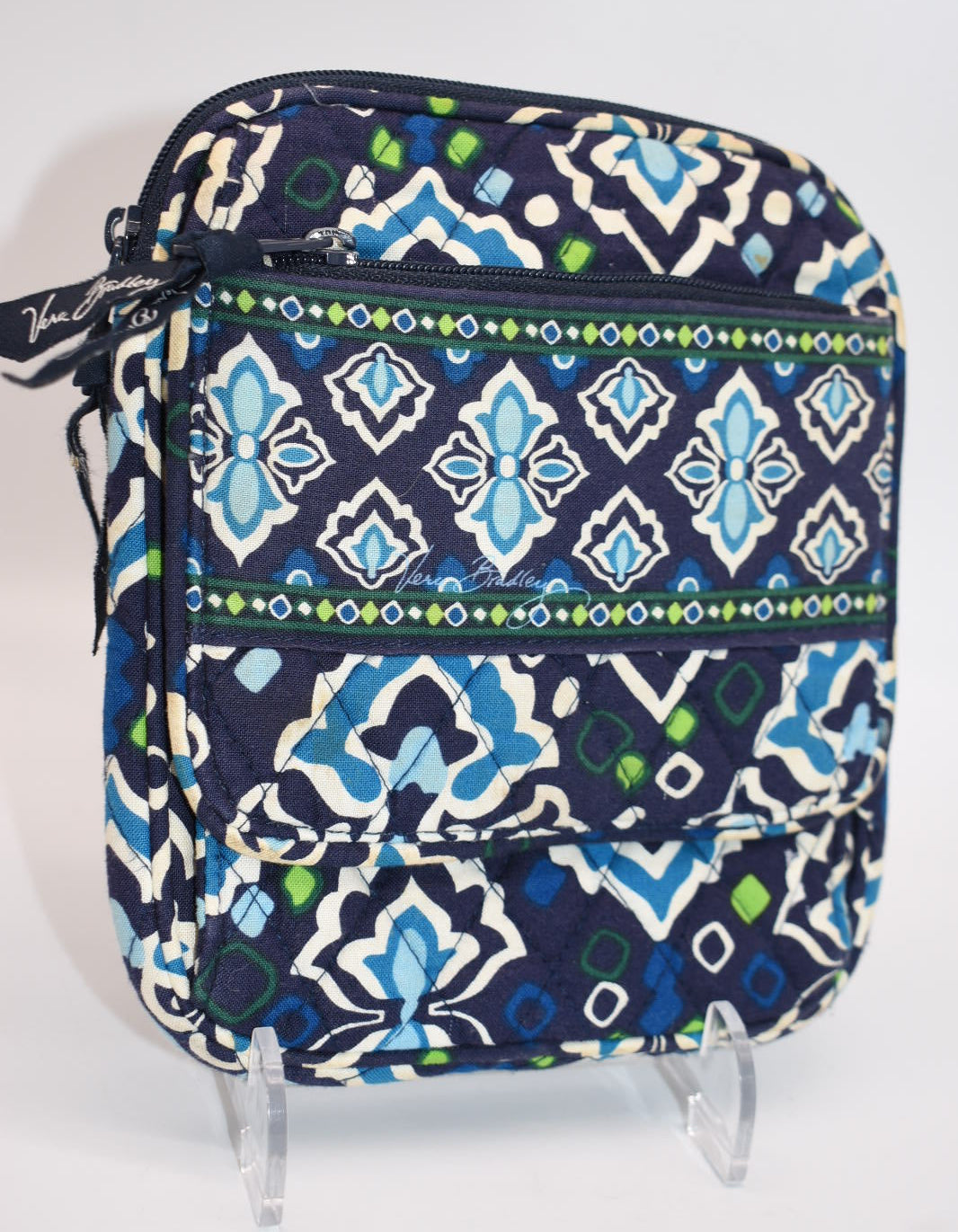 Vera Bradley Mini Hipster Crossbody Bag in "Ink Blue" Pattern