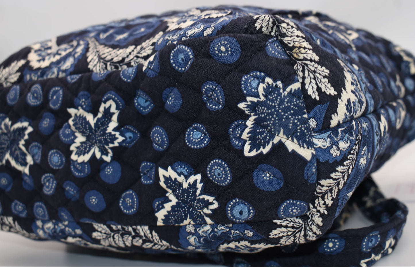 Vera Bradley Villager Tote Bag in "Blue Coin-2003" Pattern