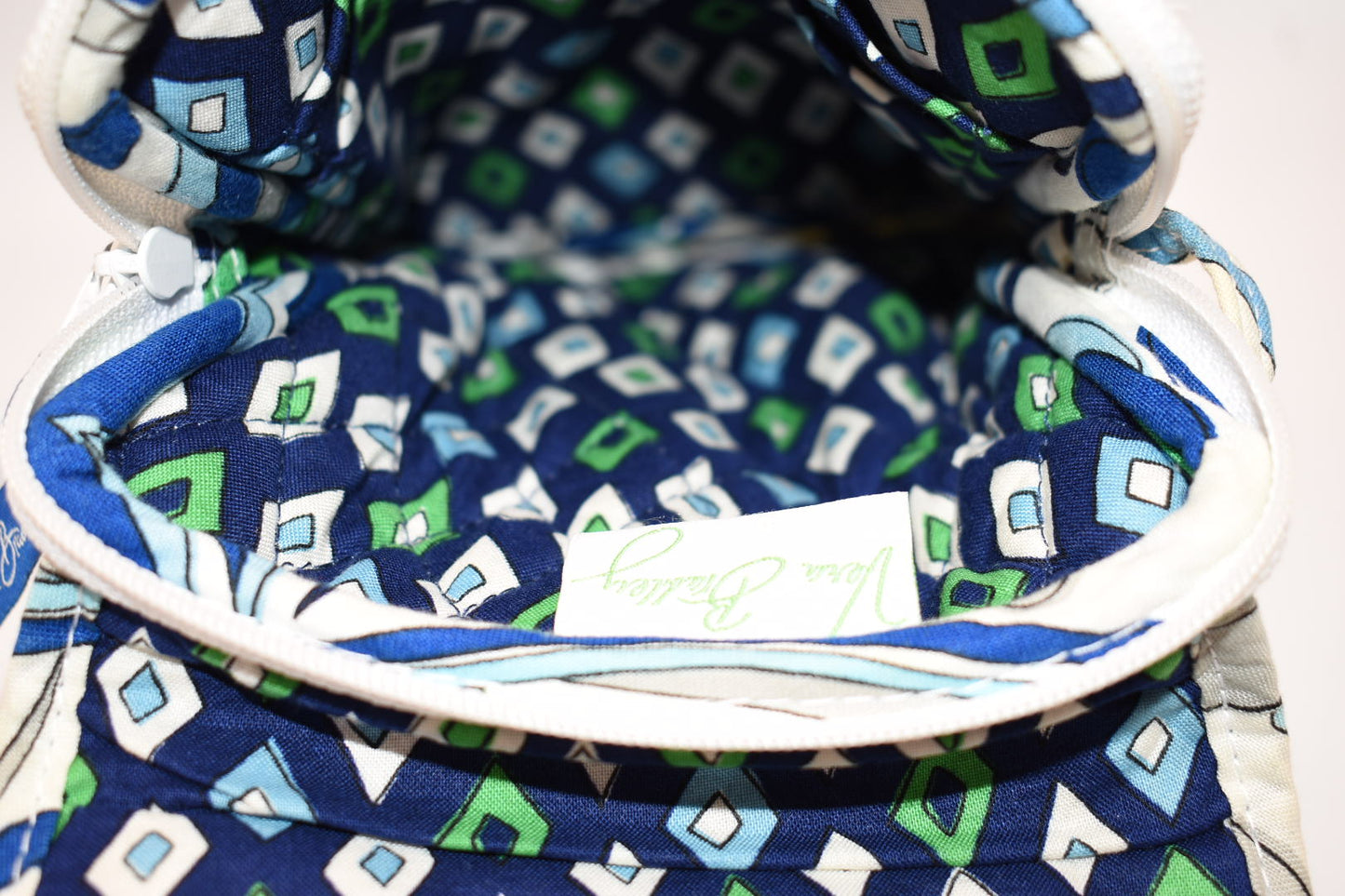 Vera Bradley Mini Hipster Crossbody Bag in "Mediterranean White" Pattern