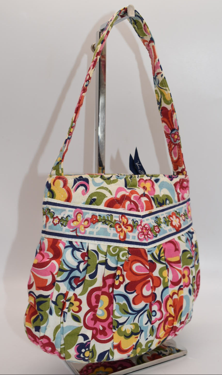 Vera Bradley Hannah Small Pleated Bag in "Hope Garden" Pattern