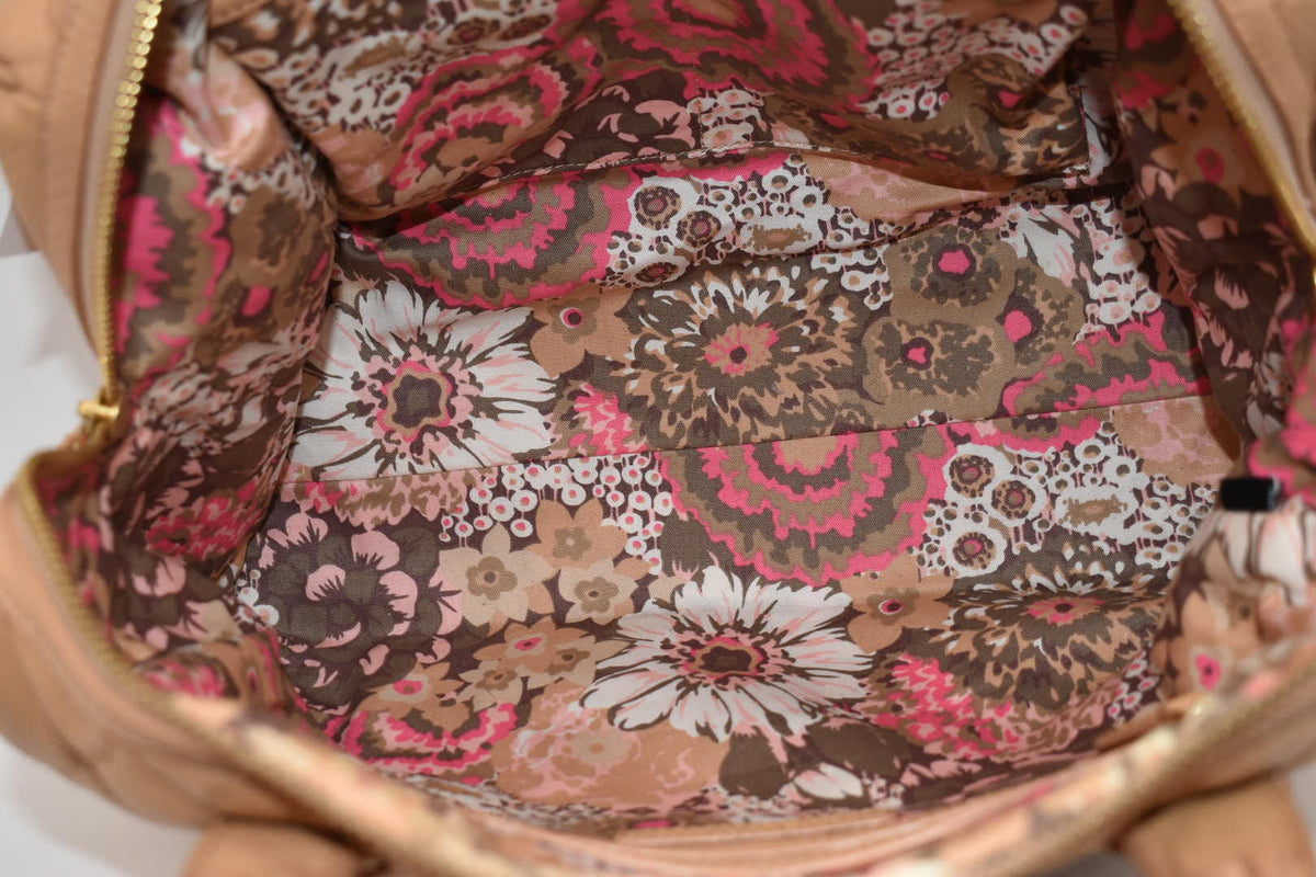 Vera Bradley Quilted Leather Marlo Satchel Bag
