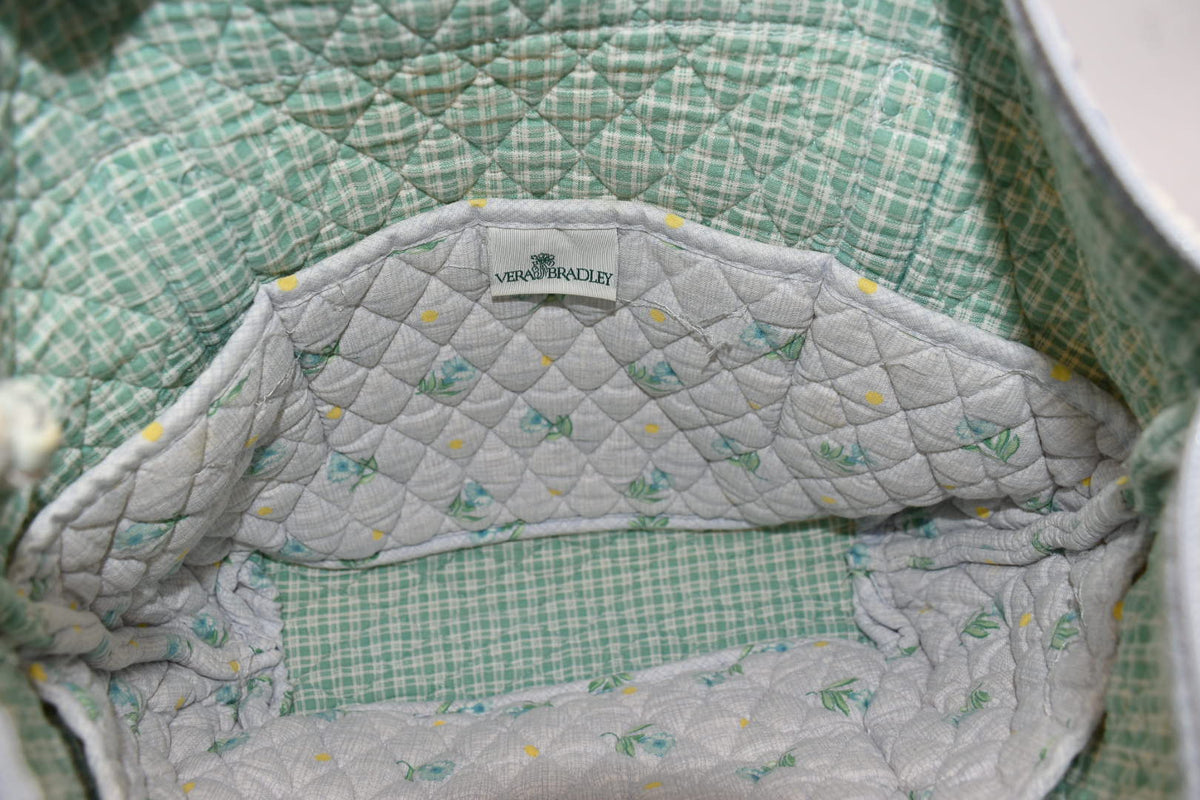 Vintage Vera Bradley Villager Tote Bag in "Watercolor -1999" Pattern