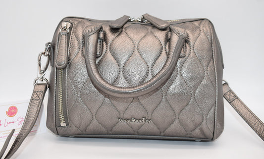 Vera Bradley Mini Marlo Leather Crossbody Satchel Bag in Caspian Sea