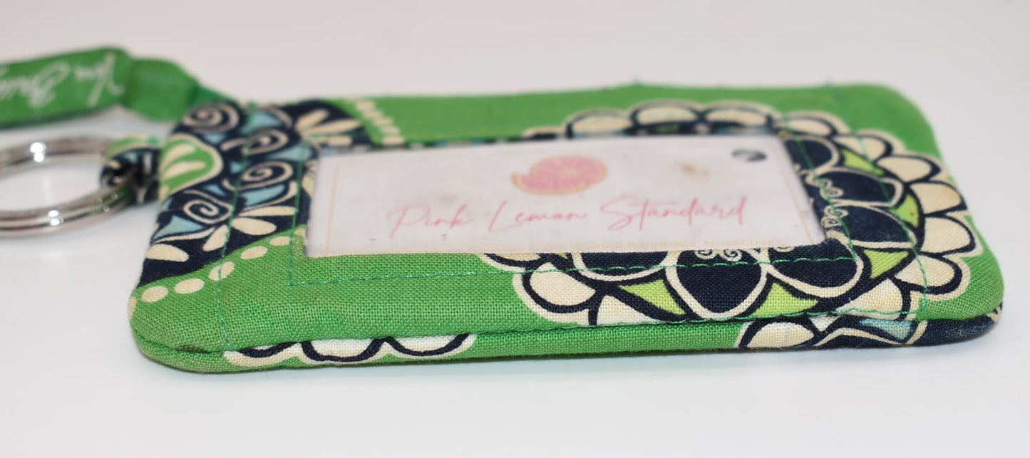 Vera Bradley Zip ID Case in "Cupcakes Green" Pattern