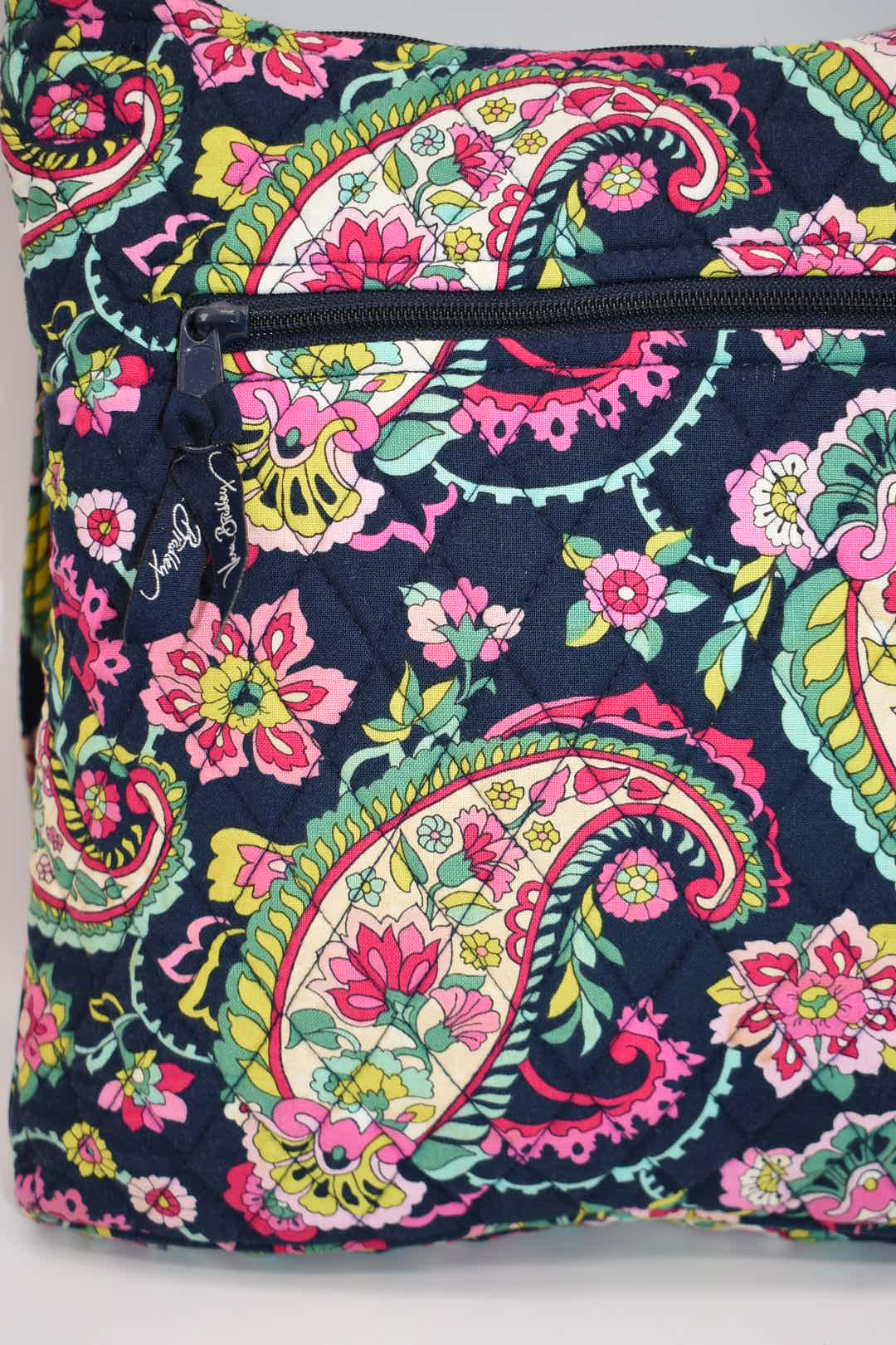 Vera Bradley Hipster Crossbody Bag "Petal Paisley" Pattern