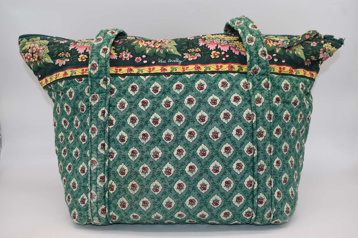 Vera Bradley Large Paddy Shoulder Tote Bag in "Greenfield -2000" Pattern