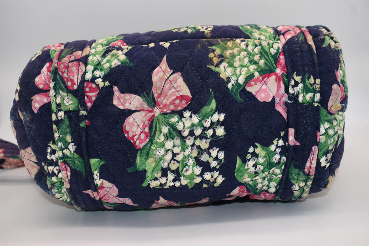 Vera Bradley Large Paddy Shoulder Tote Bag in "Return to Happiness-1999" Pattern