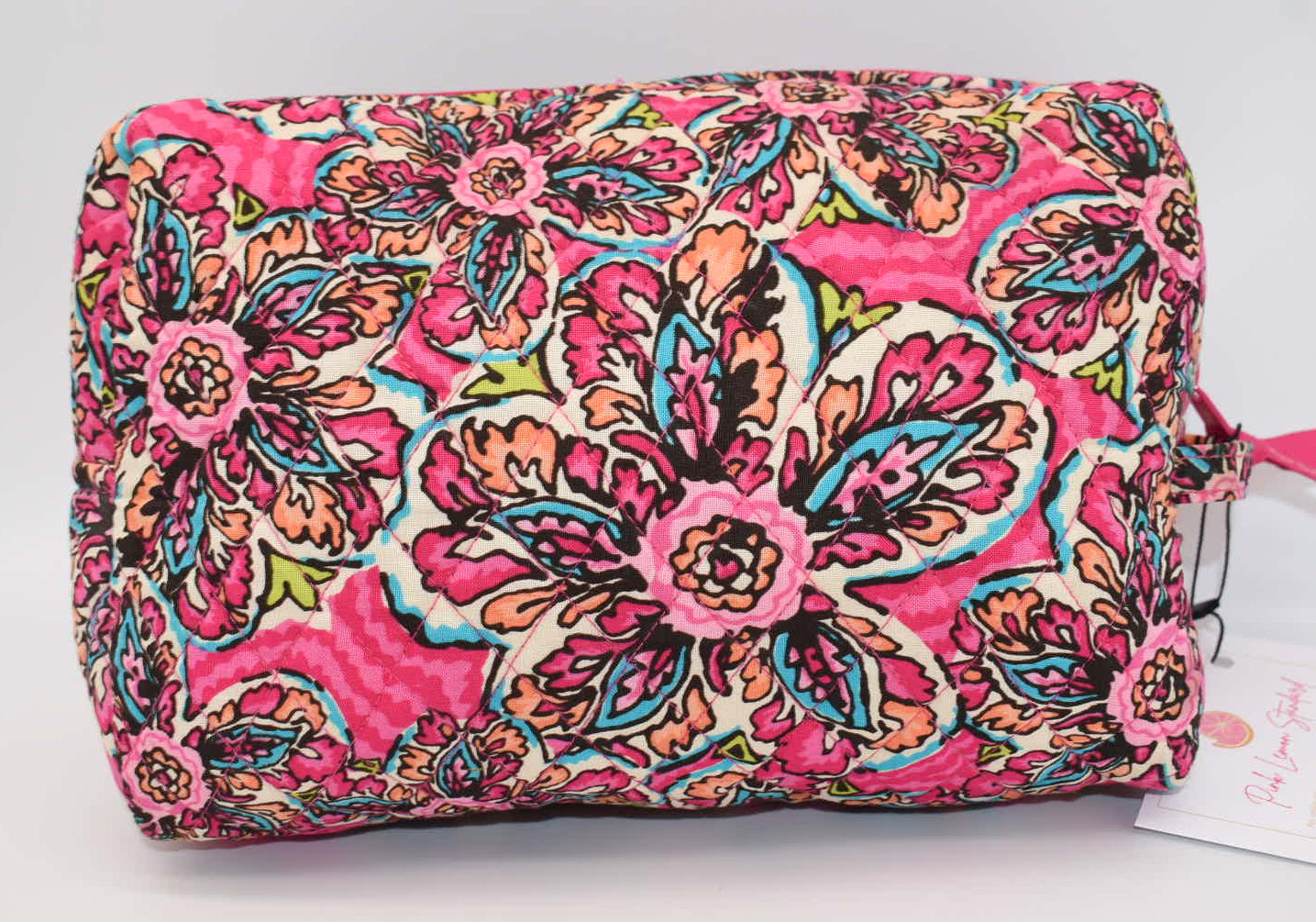 Vera Bradley Large Cosmetic/ Toiletry Bag in "Sunburst Floral" Pattern
