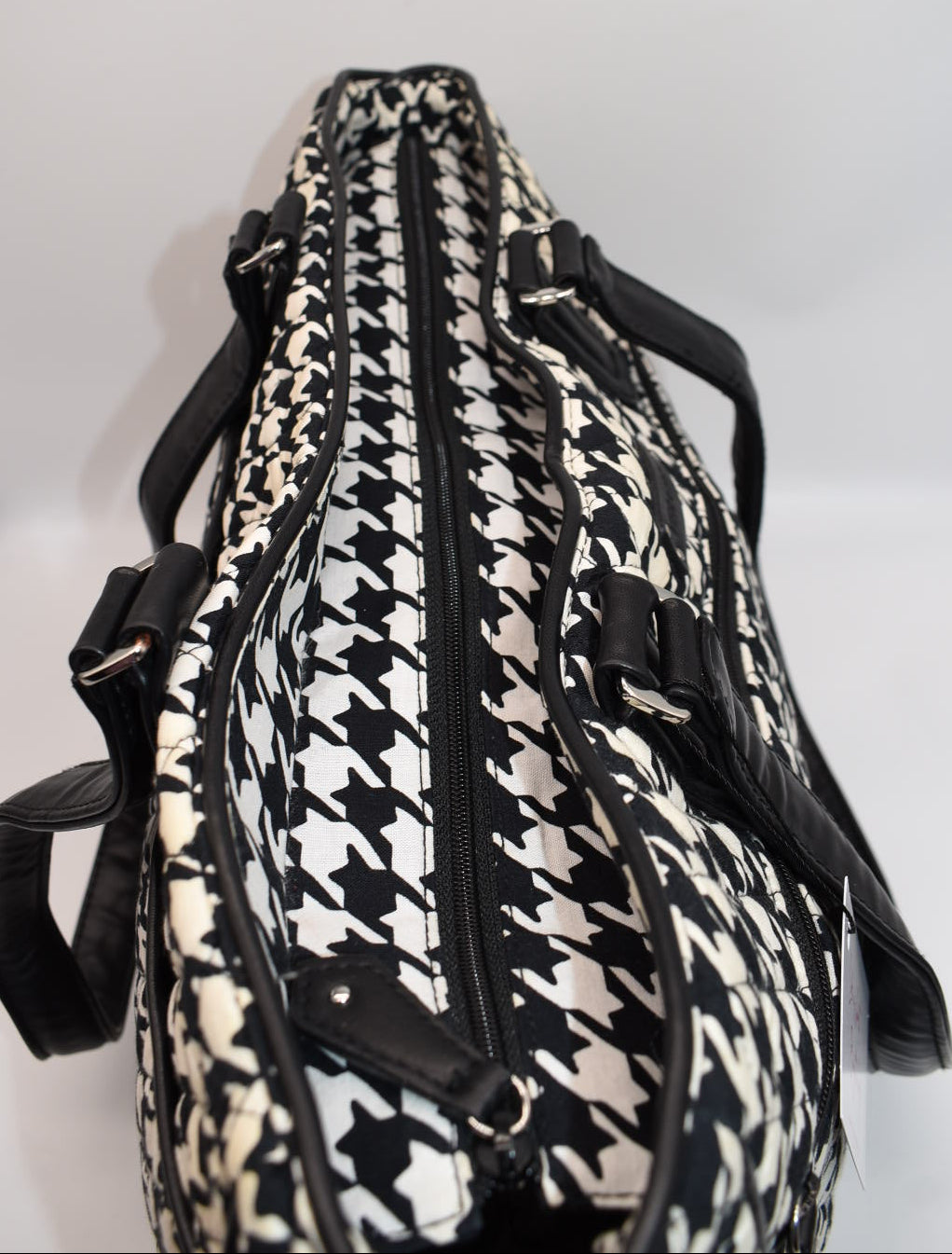 Vera Bradley Trimmed Laptop Tote Bag in "Houndstooth" Pattern