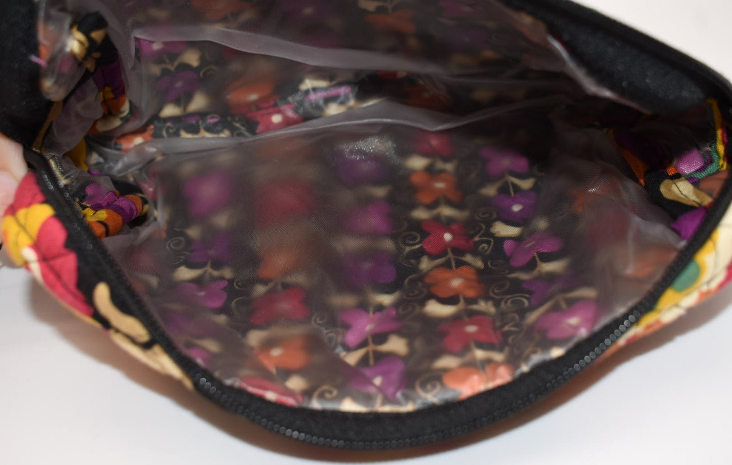 Vera Bradley Large Cosmetic Bag in "Suzani" Pattern