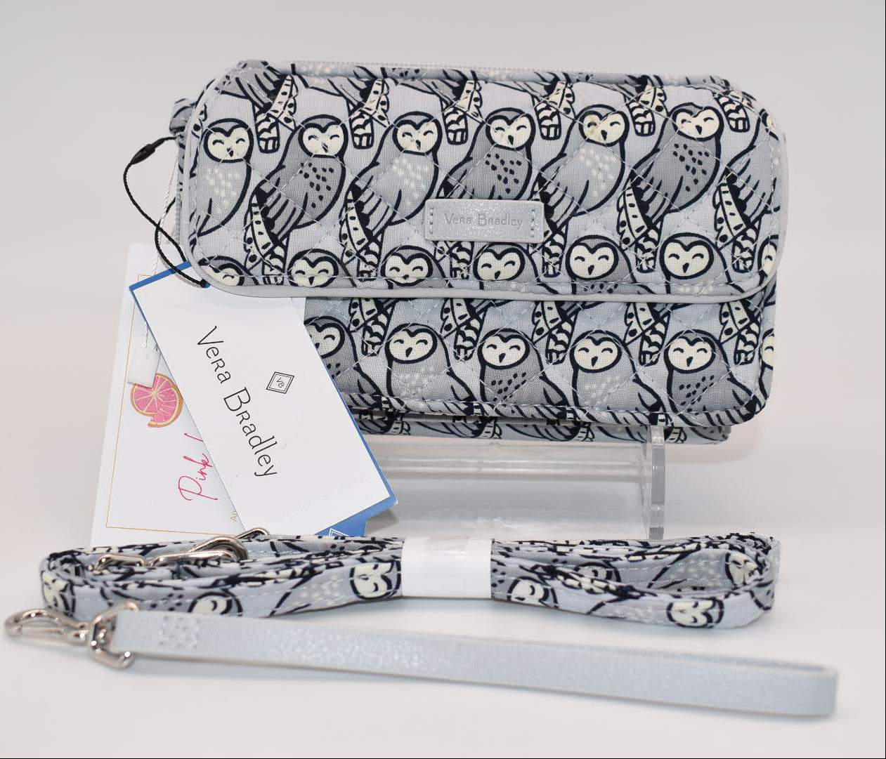 Vera Bradley Iconic RFID All in One Crossbody Bag in "Owls" Pattern