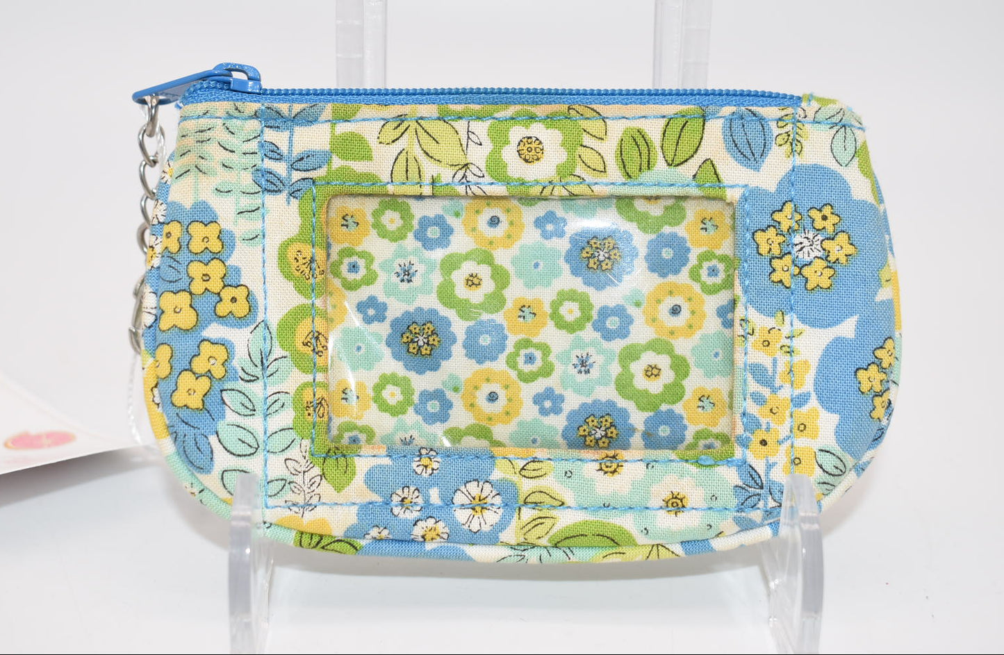 Vera Bradley Clip Zip ID Case in "English Meadow" Pattern