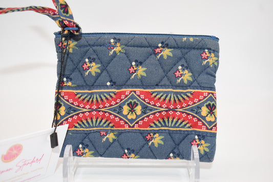 Vera Bradley Zip Coin Pouch in "Emily" Pattern