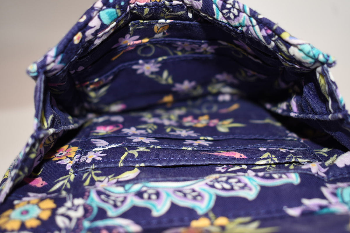 Vera Bradley RFID Mini Hipster Crossbody Bag in "French Paisley" Pattern