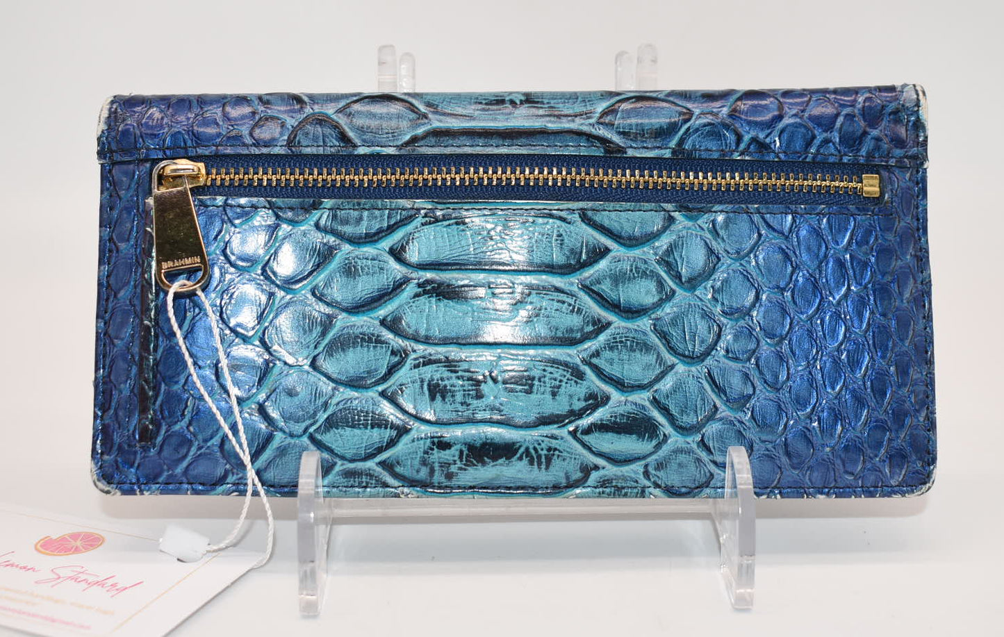 Brahmin Ady Wallet in Electric Blue Ateague