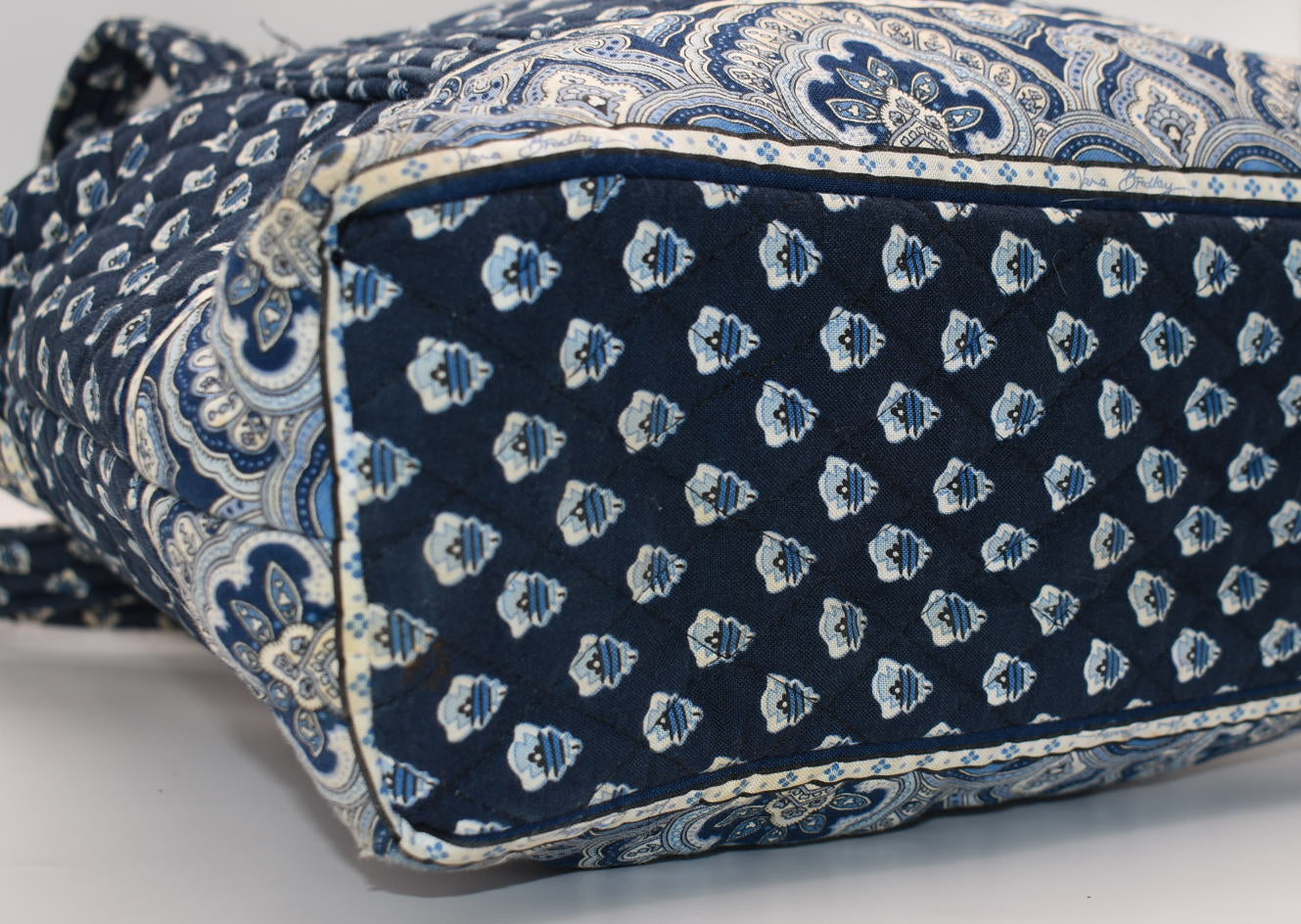 Vera Bradley Villager Tote Bag in "Nantucket Navy" Pattern