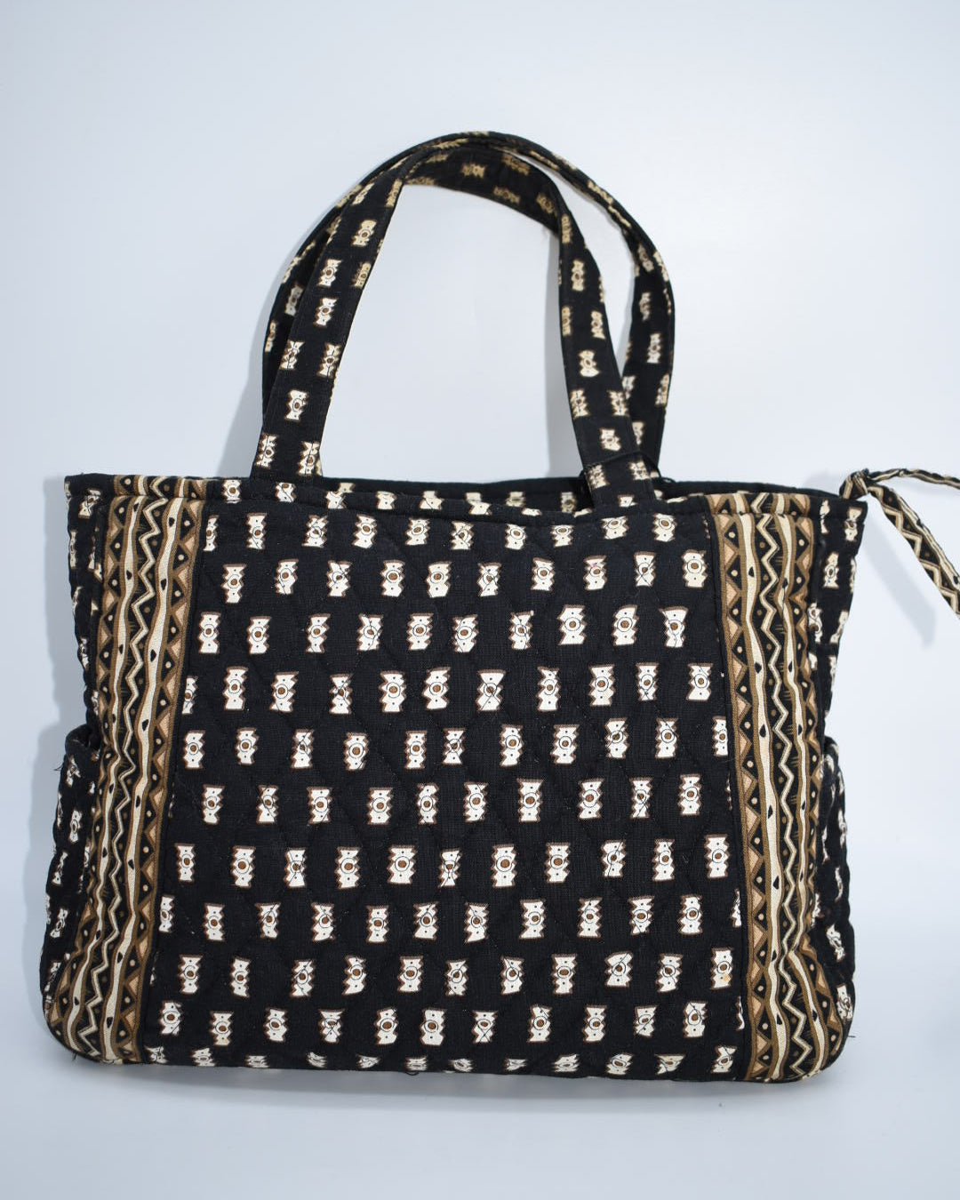 Vera Bradley Quilted Cotton Tote Bag in "Zebras-2001" Pattern