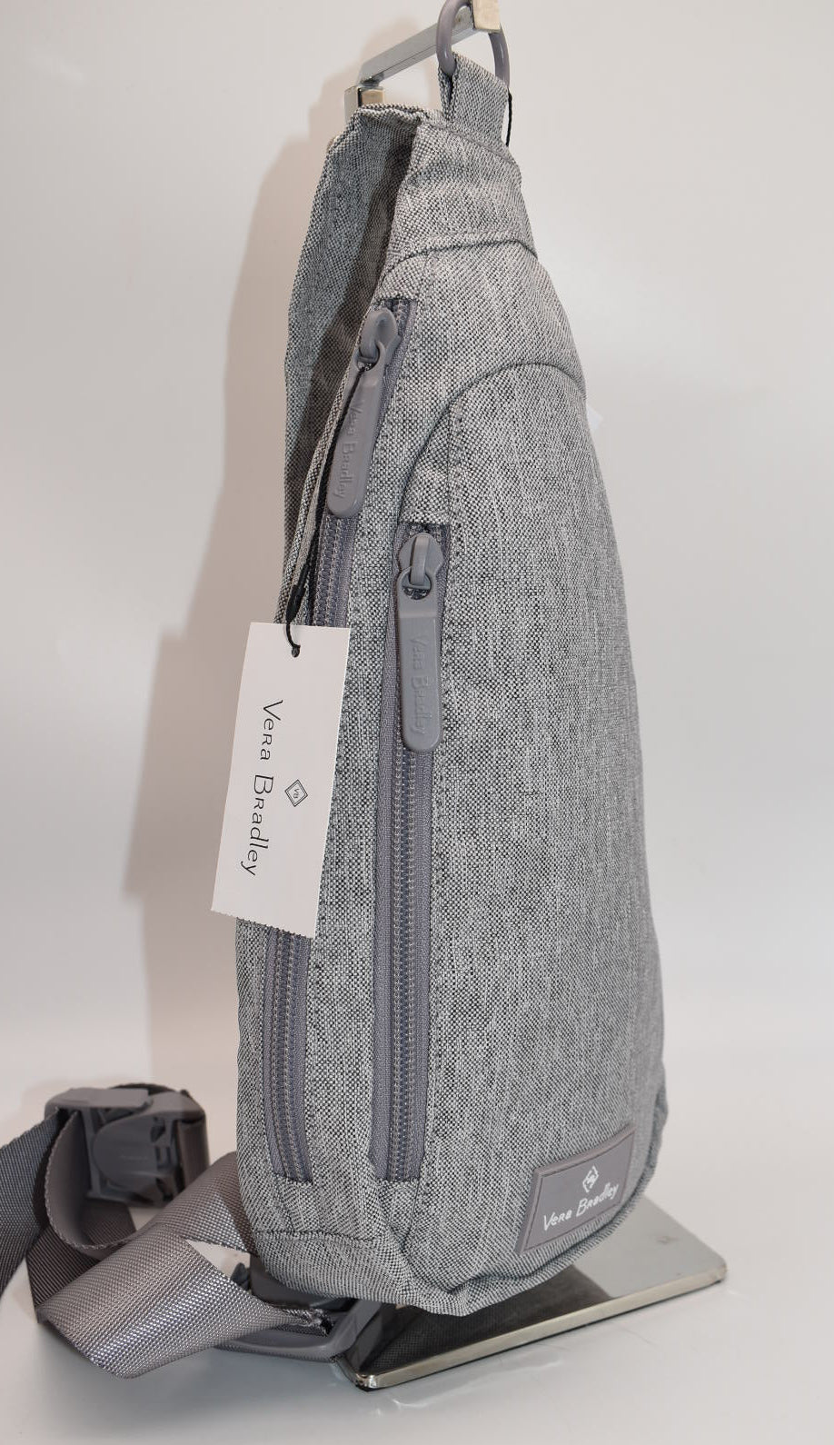 Vera Bradley Lighten Up Compact Sling Backpack in Heather Gray