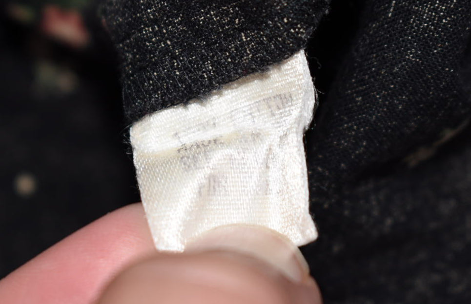 Vintage Vera Bradley Large Button-Up Long Sleeve Shirt in "Black-1990" Pattern