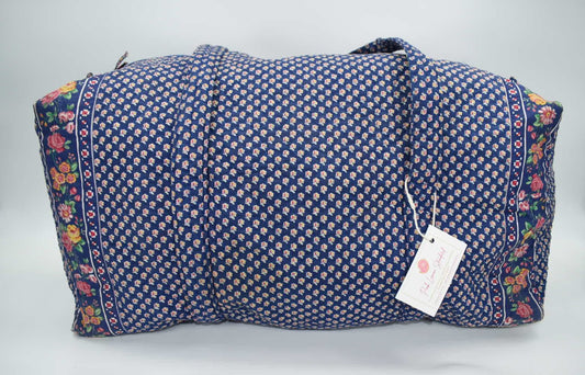 Vera Bradley XL Duffel Bag in "Royal -1992" Pattern