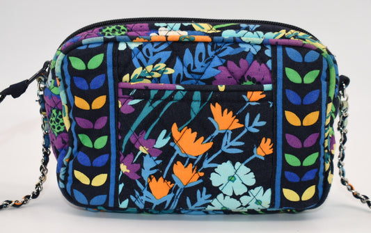 Vera Bradley Mini Chain Bag in "Midnight Blue" Pattern