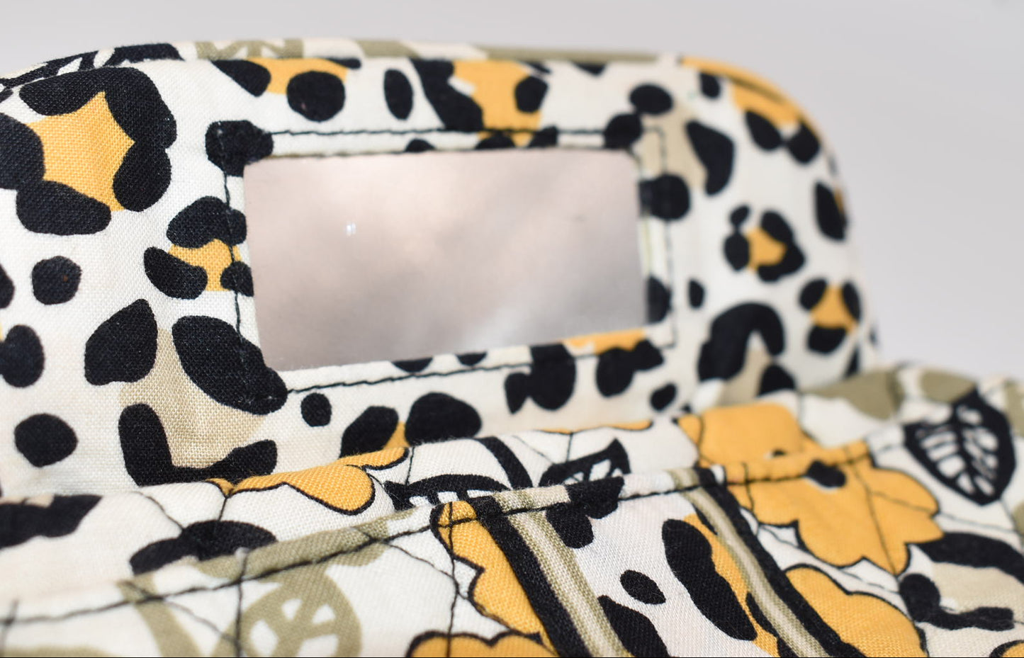 Vera Bradley Zip Mirror Cosmetic Case in "Go Wild" Pattern