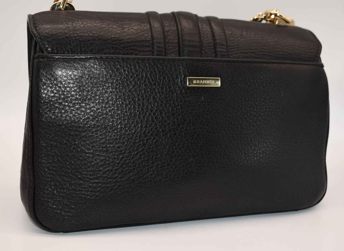 Brahmin Rosalie Crossbody Bag in Black Gryphon Leather