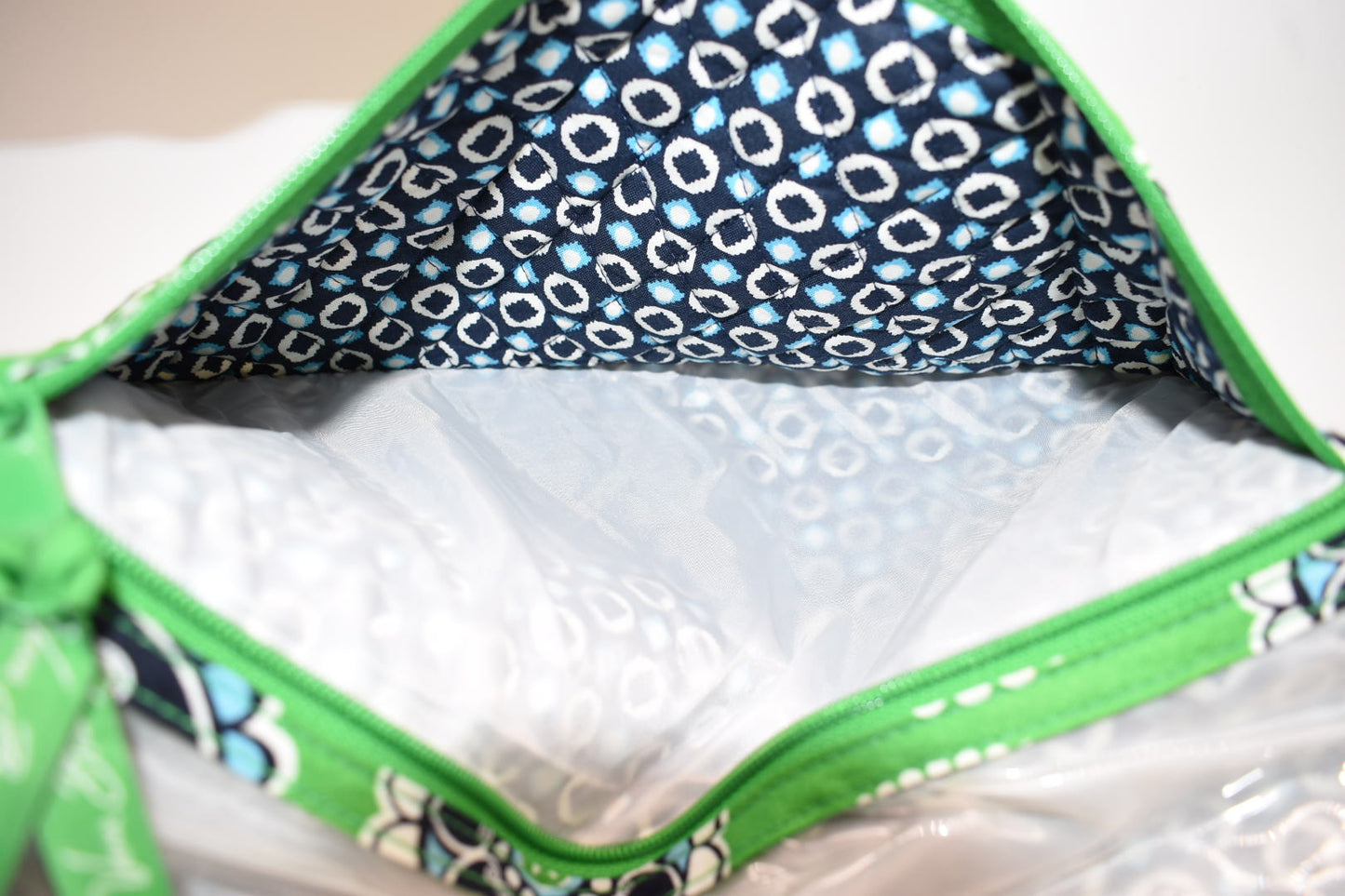 Vera Bradley Travel Cosmetic & Toiletries Organizer in "Cupcake Green" Pattern