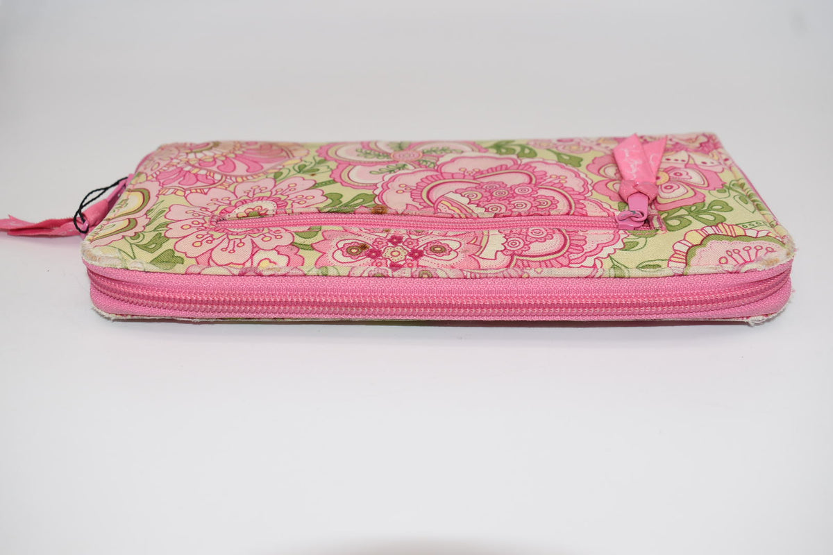 Vera Bradley Personal Organizer Travel Wallet in "Petal Pink" Pattern
