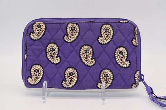 Vera Bradley Zip Around Wallet in "Simply Violet" Pattern