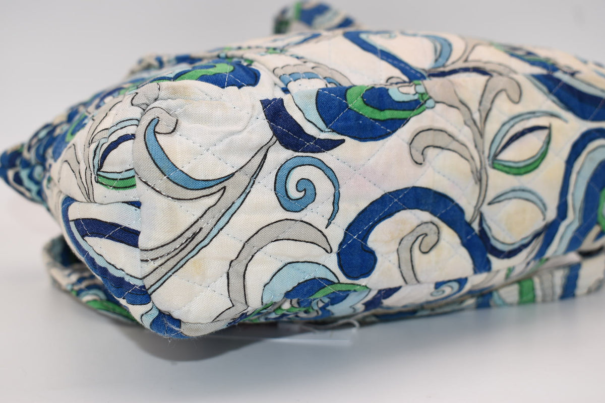 Vera Bradley Little Betsy Shoulder Bag in "Mediterranean White" Pattern