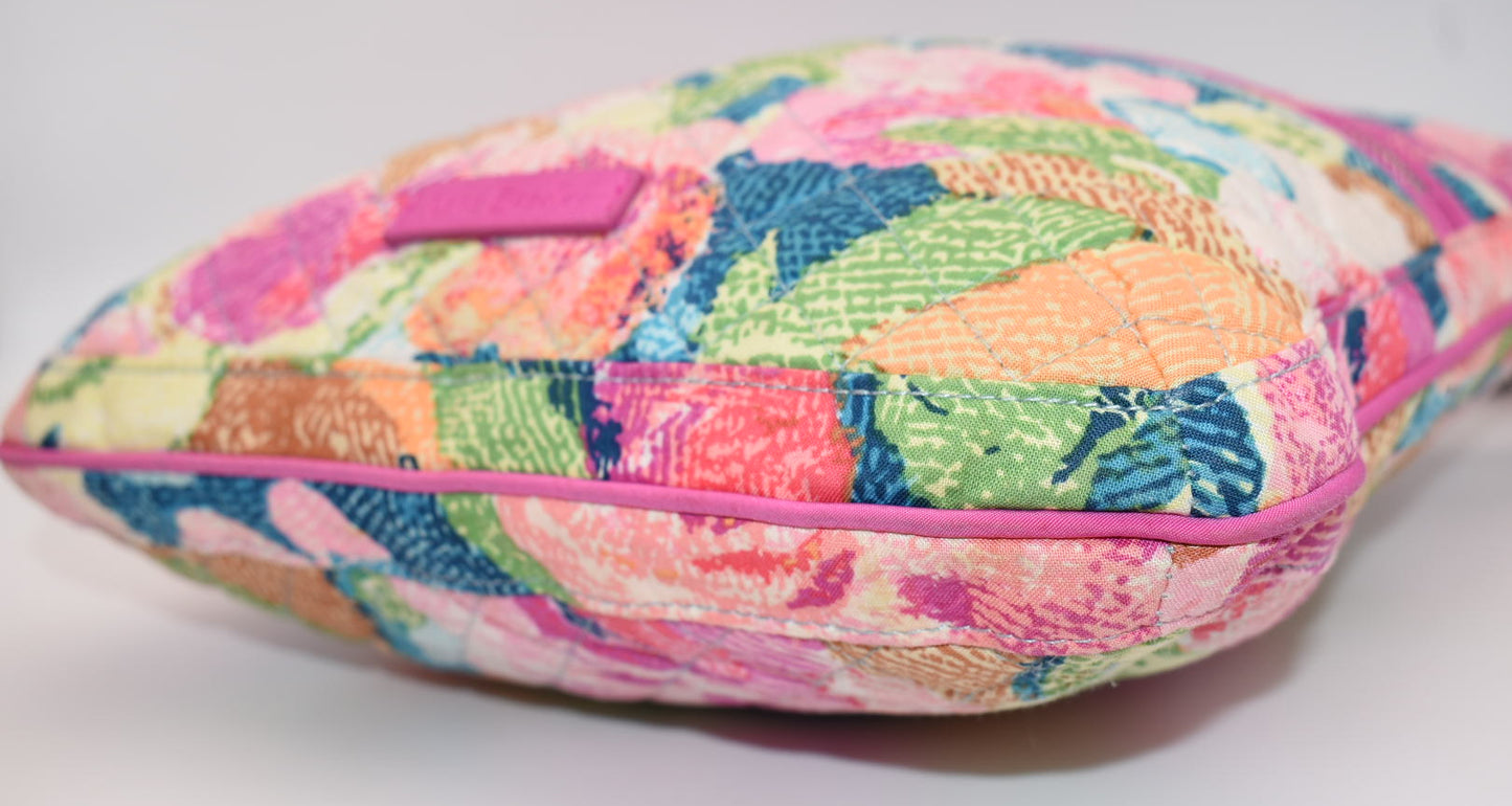 Vera Bradley Triple Zip Hipster Crossbody Bag "Superbloom" Pattern