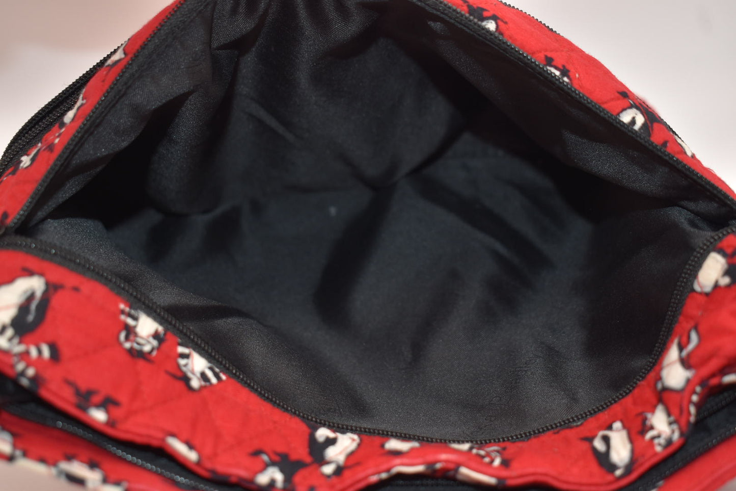 Vera Bradley Triple Zip Hipster Crossbody Bag in "Playful Penguins" Pattern