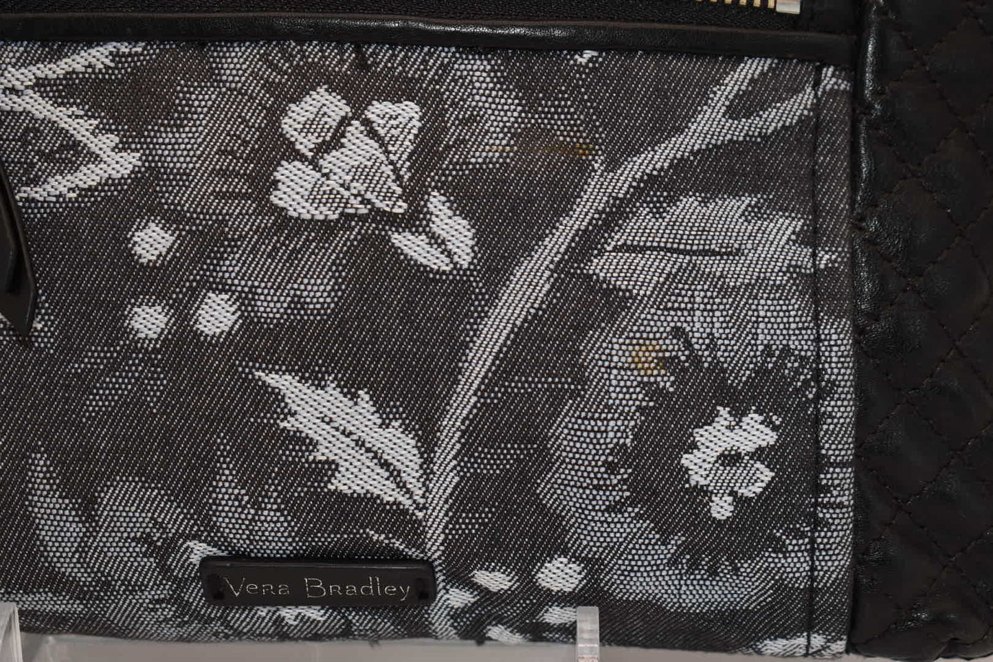 Vera Bradley Carryall Crossbody Bag in "Foxwood Navy" Pattern