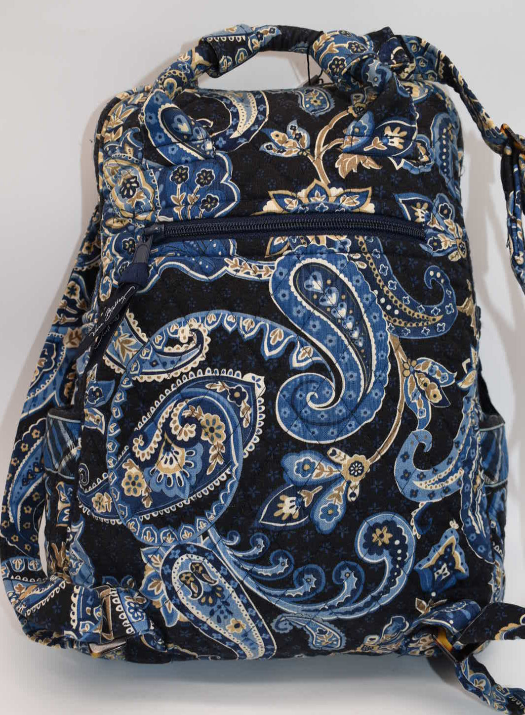 Vera Bradley Small Backpack in "Windsor Navy" Pattern