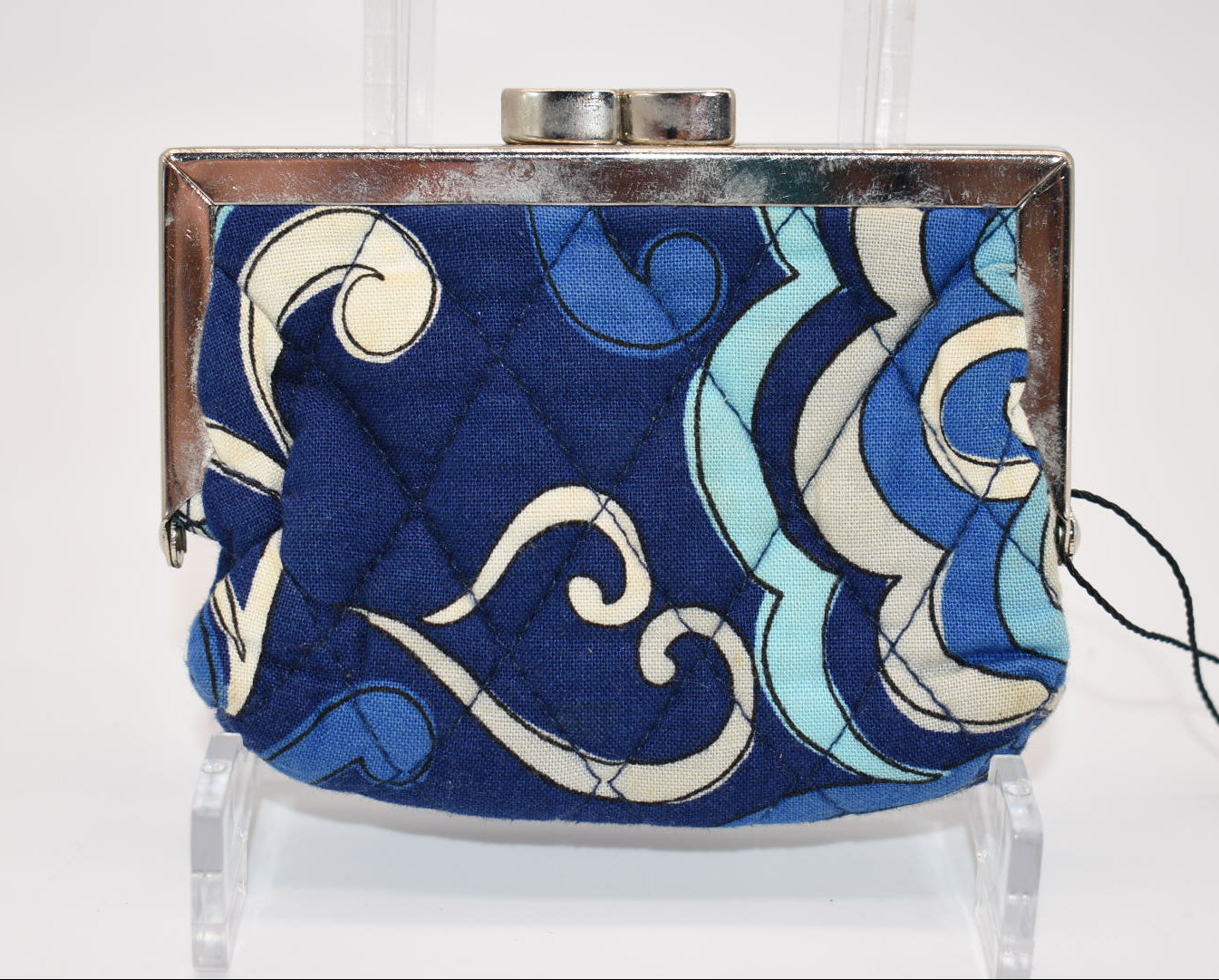Vera Bradley Kisslock Coin Purse in "Mediterranean Blue" Pattern