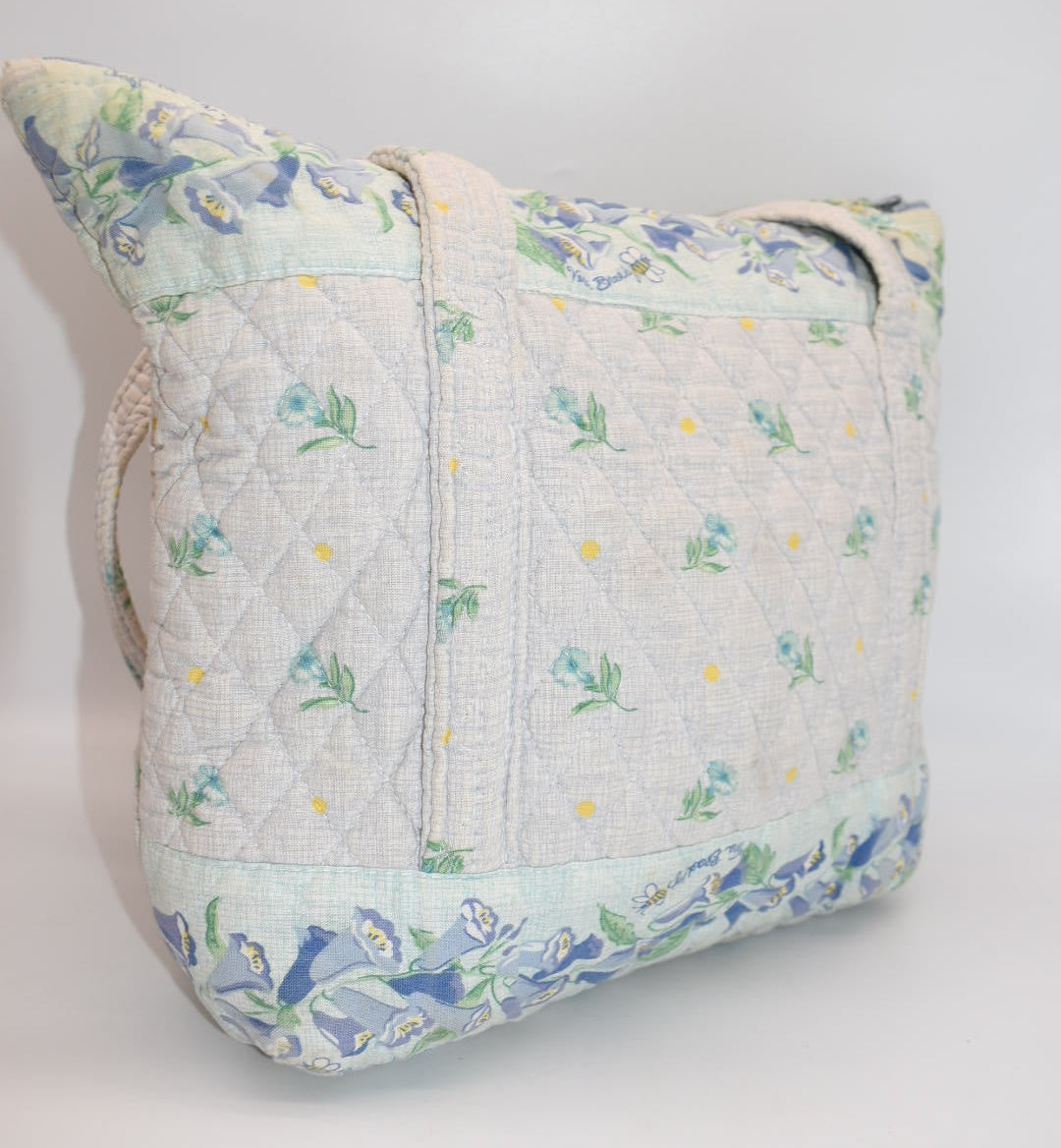 Vintage Vera Bradley Villager Tote Bag in "Watercolor -1999" Pattern