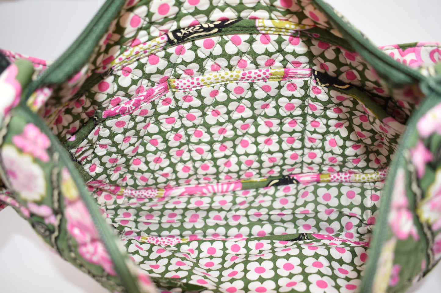 Vera Bradley On-the-Go Crossbody Bag in "Olivia Pink" Pattern