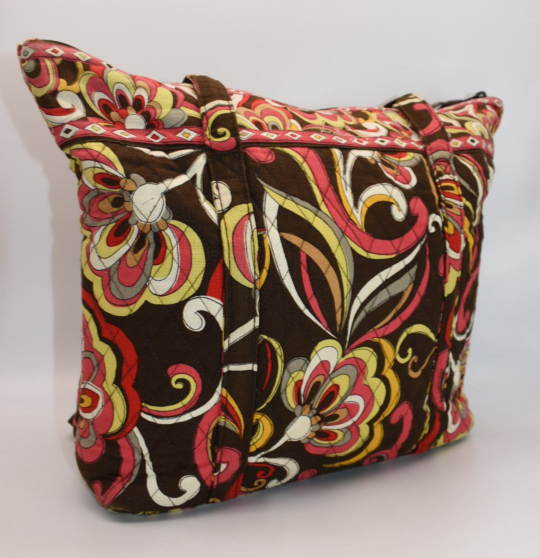 Vera Bradley Villager Tote Bag in "Puccini"Pattern