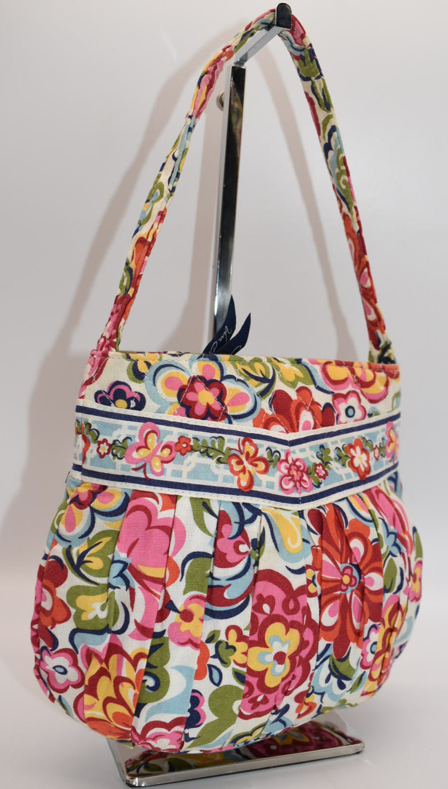 Vera Bradley Hannah Small Pleated Bag in "Hope Garden" Pattern